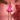 Rochie cu guler retro din in fucsia si insertii din matase Gilly Mini