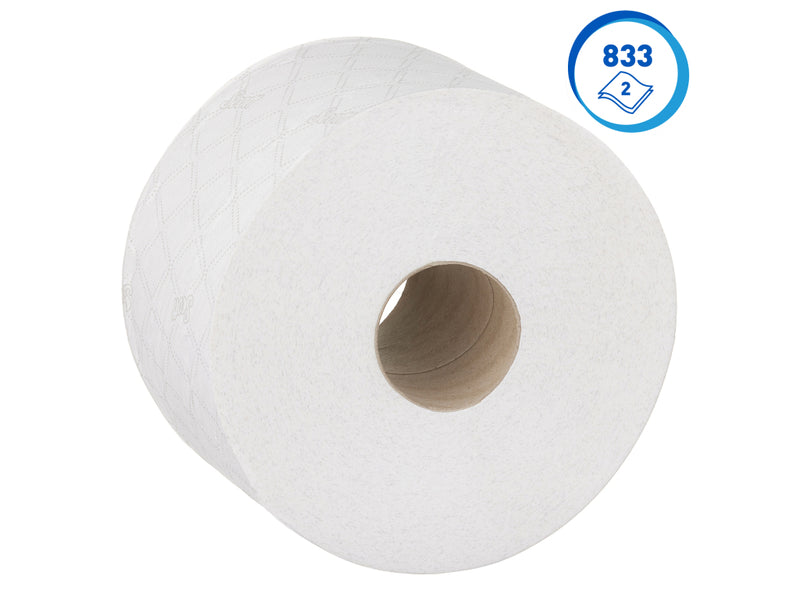 Rolă hârtie igienică derulare centrală Kimberly-Clark, 2 straturi, 204 m, 12 role/set