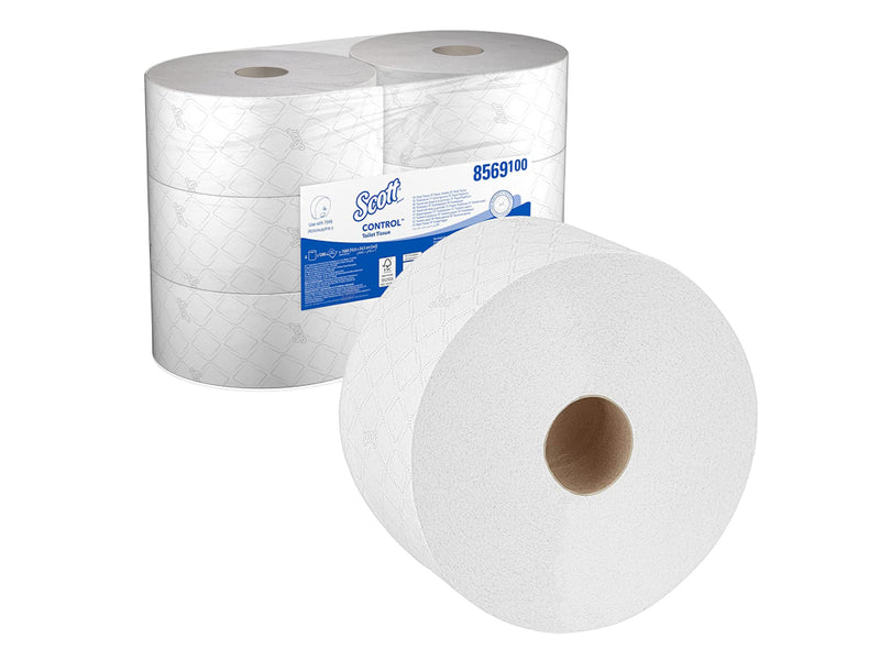 Rolă hârtie igienică derulare centrală Kimberly-Clark, 2 straturi, 314 m, 6 role/set