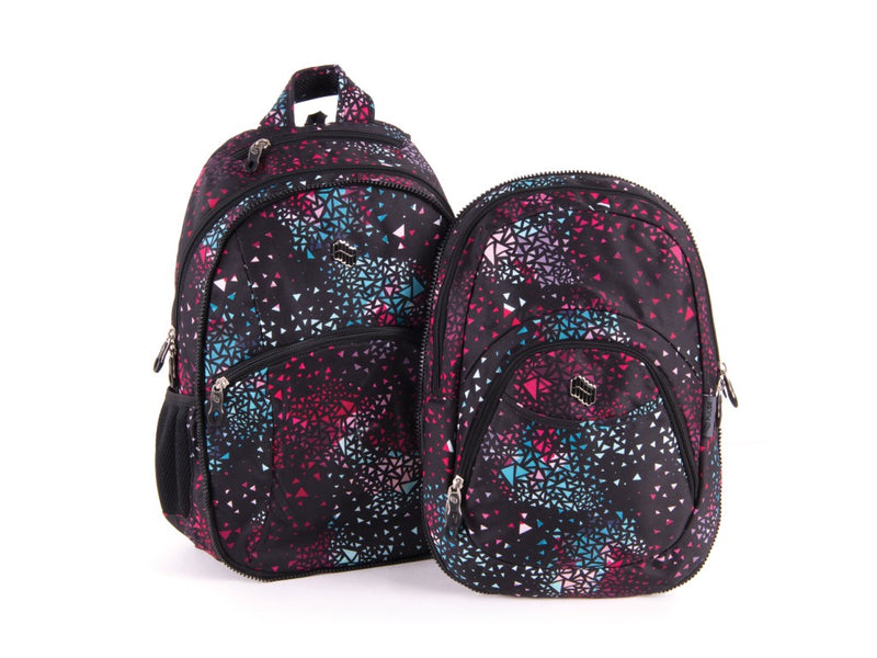 Ghiozdan Pulse 2 in 1 Teens Black Cosmos