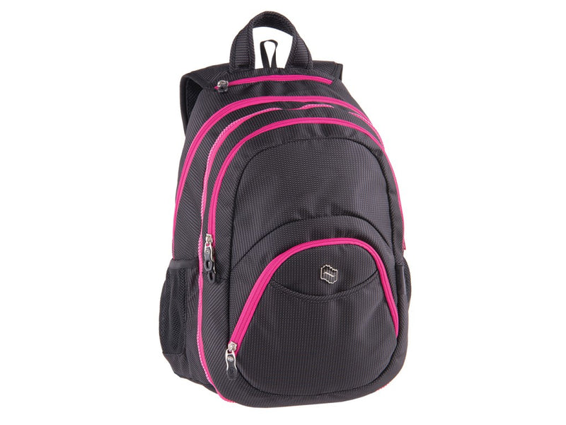Ghiozdan Pulse 2 in 1 Teens Pink black dot