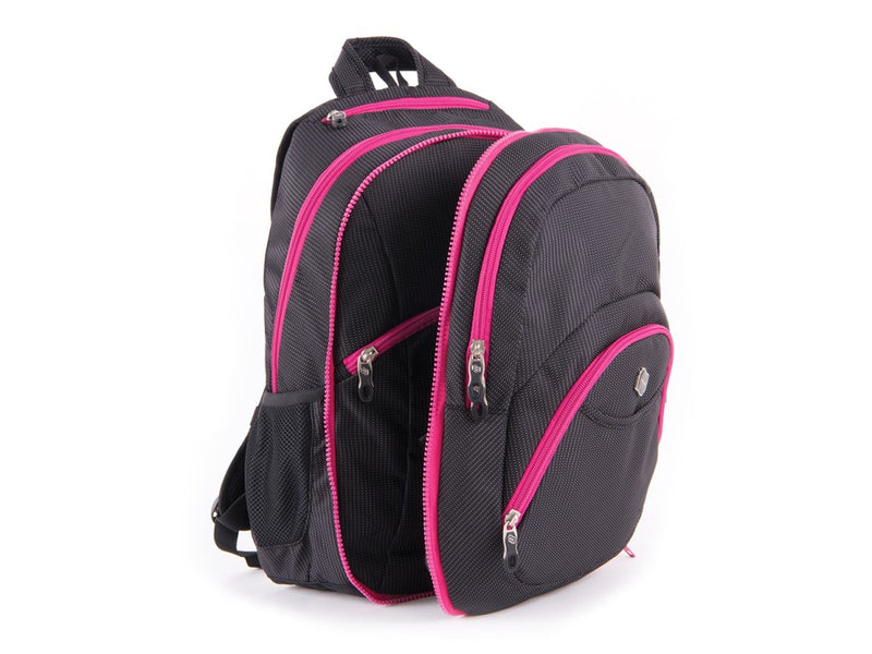 Ghiozdan Pulse 2 in 1 Teens Pink black dot