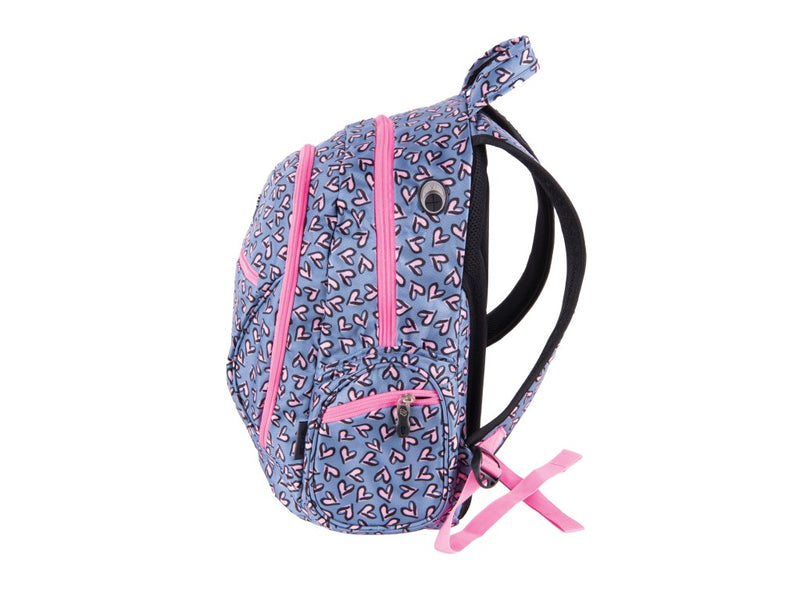 Ghiozdan Pulse Dobby Pink Heart