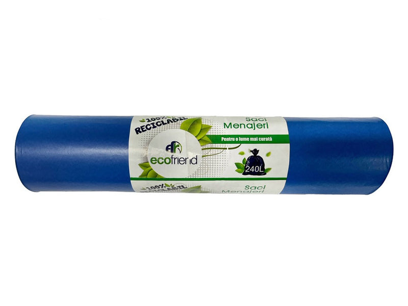 Saci menaj 240 l (115 x 130) 30 microni 10 buc/rolă LDPE