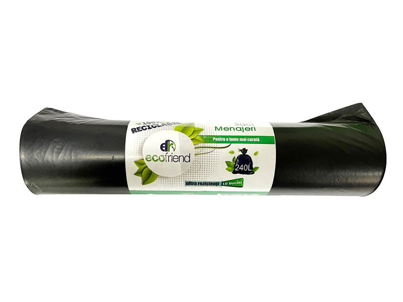 Saci menaj 240 l (115 x 130) 30 microni 10 buc/rolă LDPE