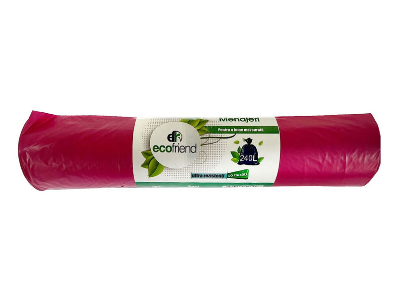 Saci menaj 240 l (115 x 130) 30 microni 10 buc/rolă LDPE