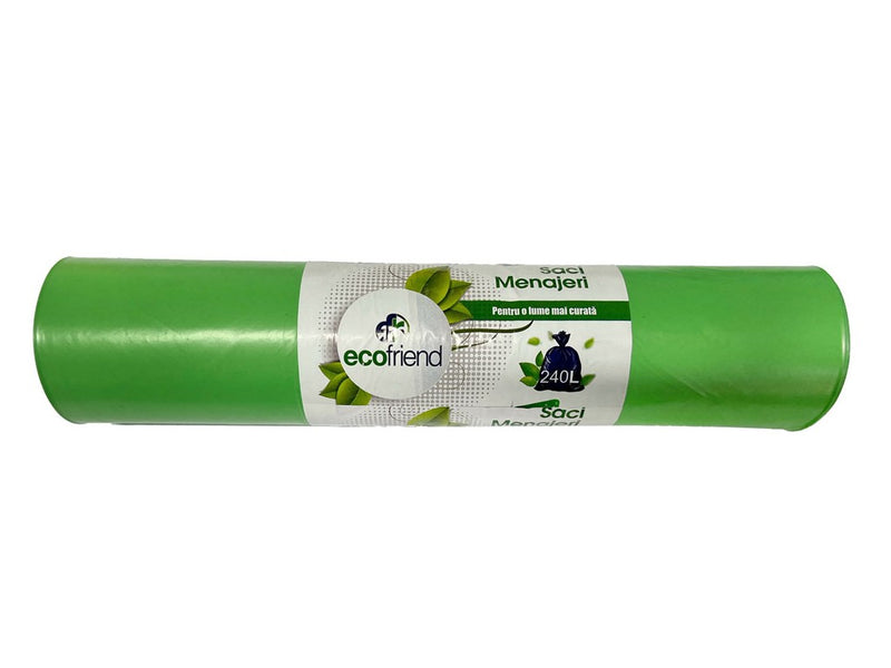 Saci menaj 240 l (115 x 130) 30 microni 10 buc/rolă LDPE