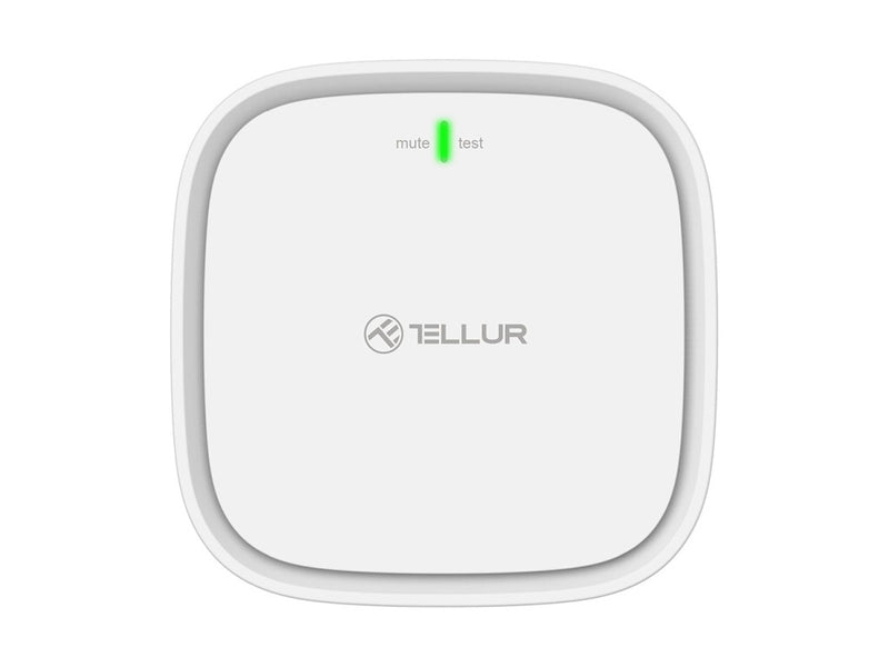 Senzor de gaz WiFi Tellur Smart, DC12V 1A, Alb