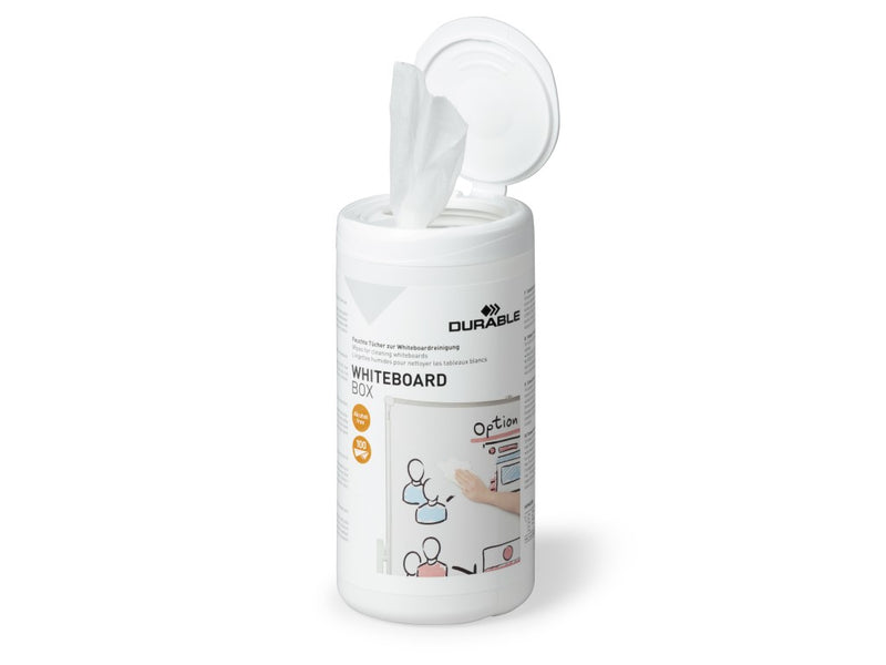 Șervețele umede cu dispenser pentru curățare whiteboard 100/set Durable
