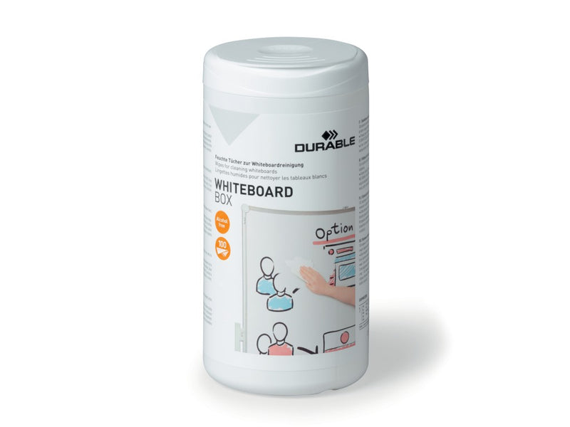 Șervețele umede cu dispenser pentru curățare whiteboard 100/set Durable
