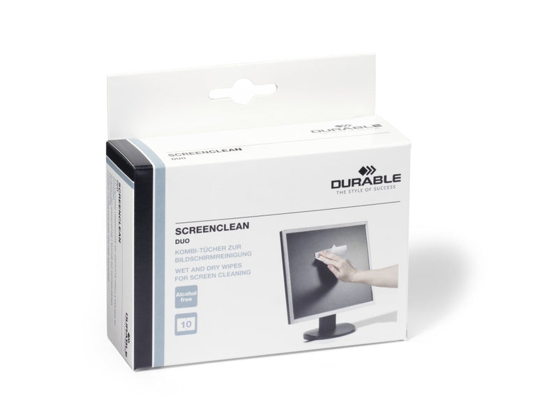 Șervețele umede/uscate 10/set Durable