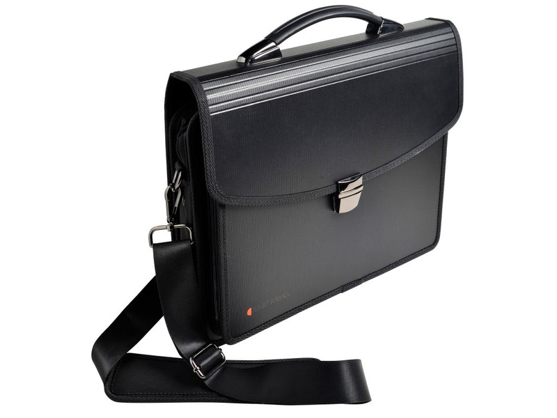 Servietă cu 7 compartimente și pentru laptop 15" Exactive Exatravel Exacompta 55734E, negru
