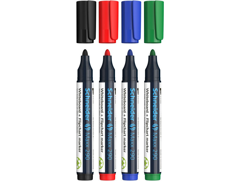 Marker whiteboard + flipchart 290 Schneider 4/set