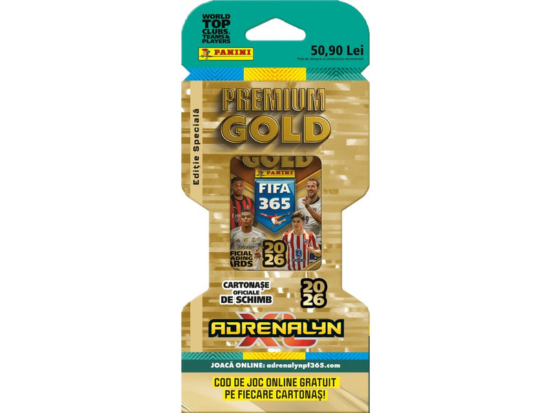Set cartonașe Panini Premium Gold, FIFA 365 Adrenalyne 2025-2026