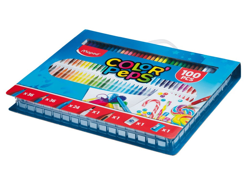 Set coloriaj Maped 100 piese