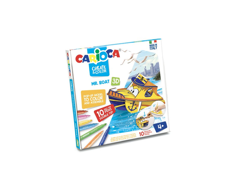Set creativ Create & Color Mr. Boat 3D Carioca