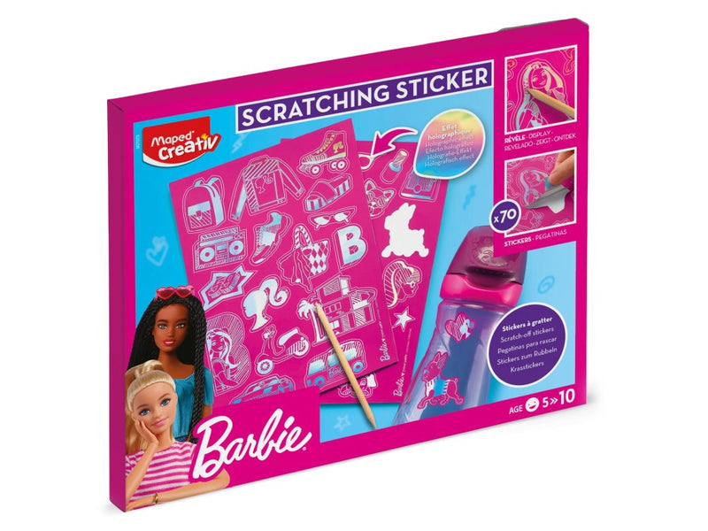 Set creativ Maped Barbie Scratch stickers