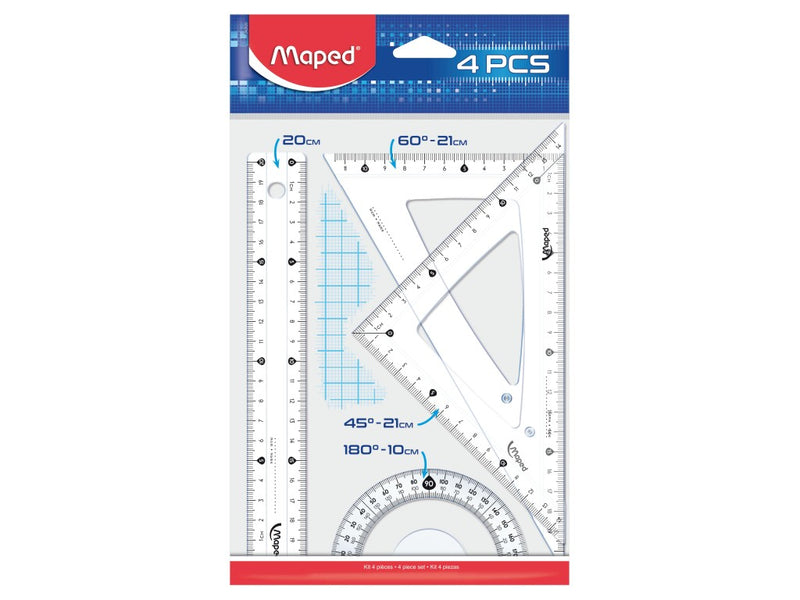 Set geometrie Maped Classic 4 piese/20 cm