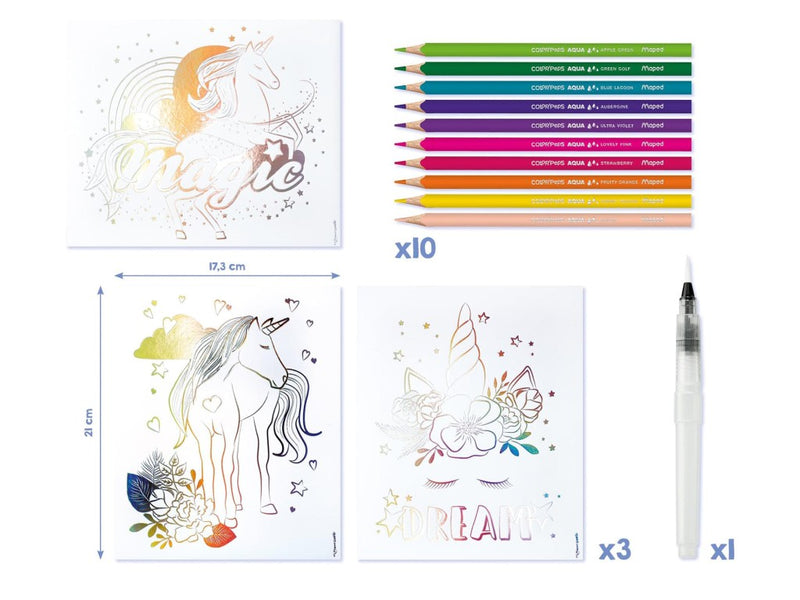 Set Maped Creativ Aqua'Art Unicorn