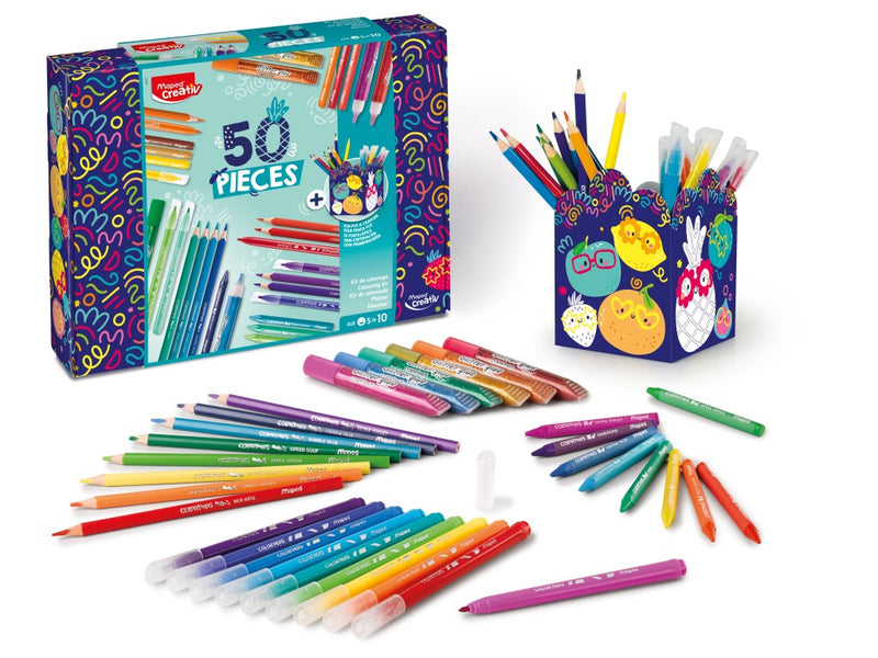 Set Maped Creativ coloriaj 50 piese