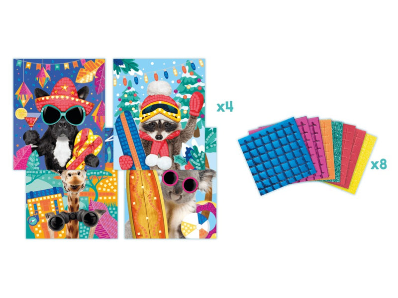 Set Maped Creativ Photo Mosaics - Adventure animals