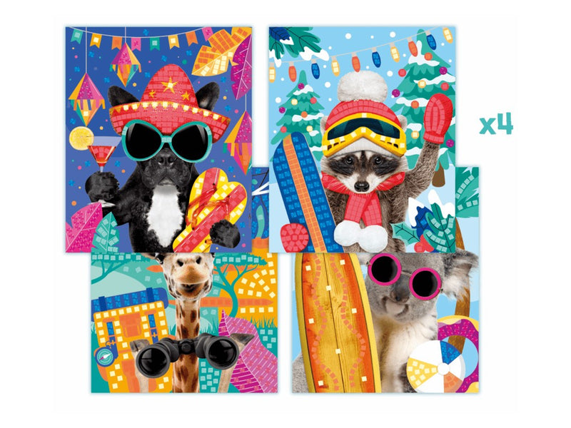 Set Maped Creativ Photo Mosaics - Adventure animals