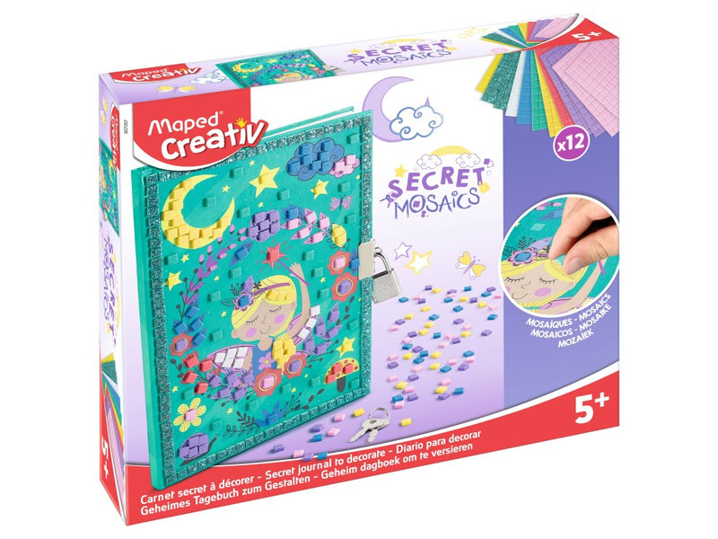 Set Maped Creativ Secret Mosaics - Jurnal secret