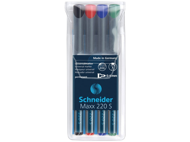 Marker OHP S fin permanent Schneider 4/set 220 0.4 mm