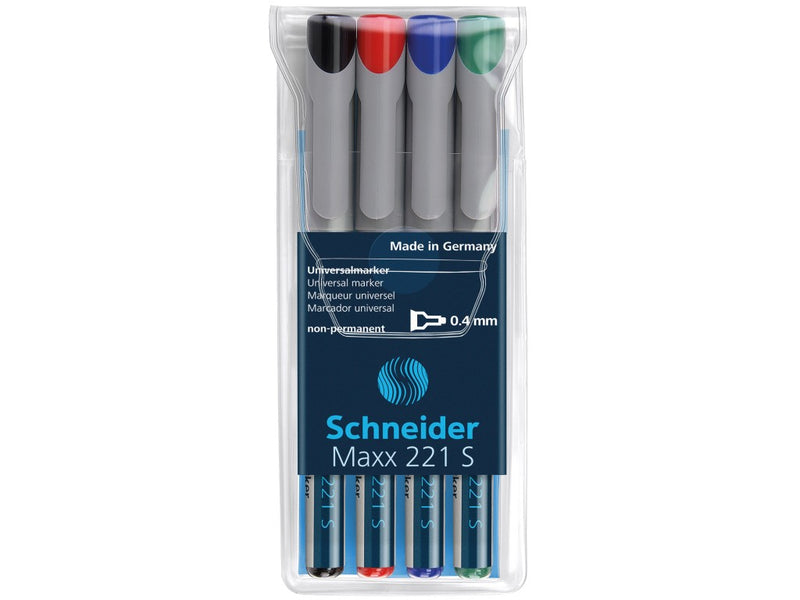 Marker OHP S fin nepermanent Schneider 4/set 221 0.4 mm