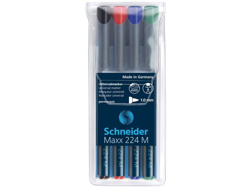 Marker OHP permanent Schneider 224 1 mm 4/set