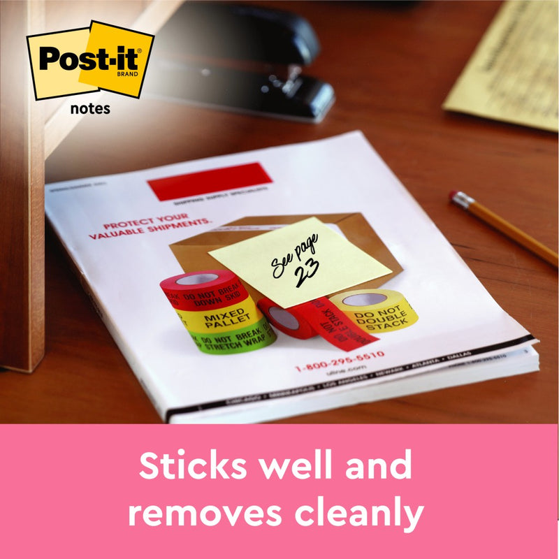 Cub notițe adezive 51 x 38 mm 300 file Post-it Canary Yellow 3/set