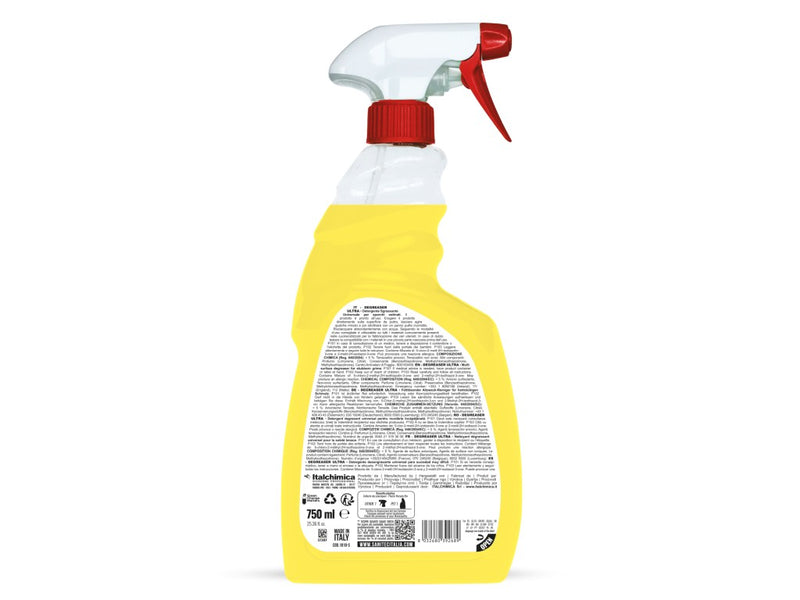 Soluție curățat suprafețe bucătărie cu pulverizator 750 ml Sgrassatore ultra Sanitec