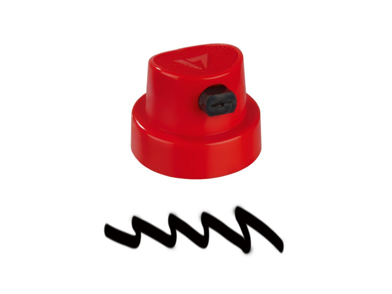 Spray cap Flat Artist red/black
