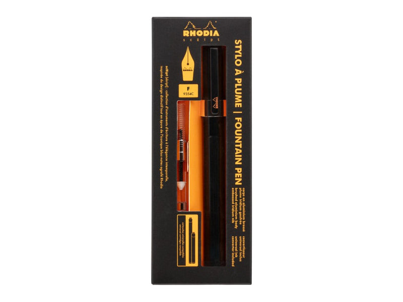 Stilou Rhodia script, peniță tip F