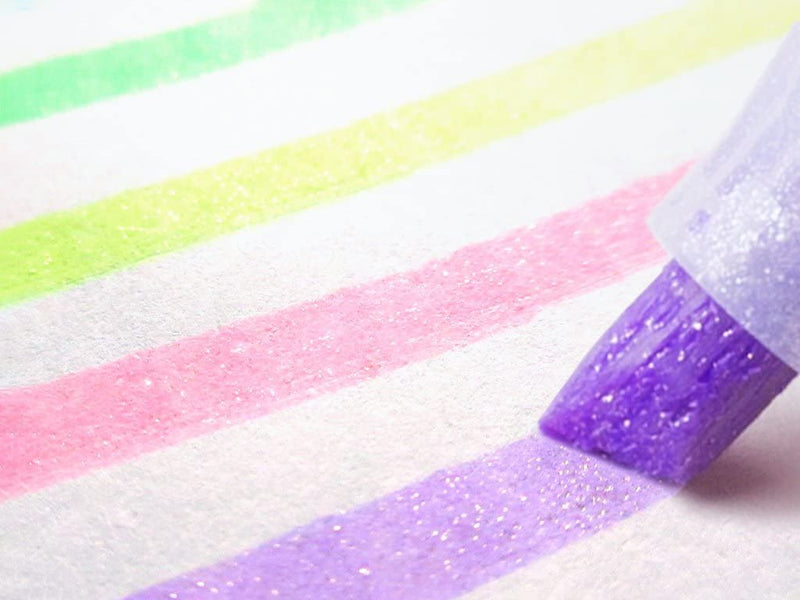 Textmarker glitter 5 culori/set Zebra