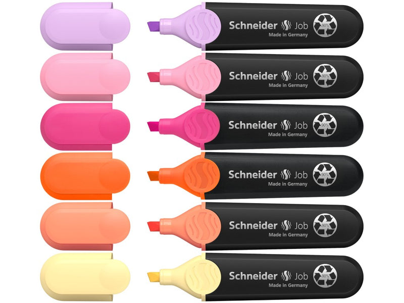 Textmarker Schneider Job Sunset Dreams 6 culori/set