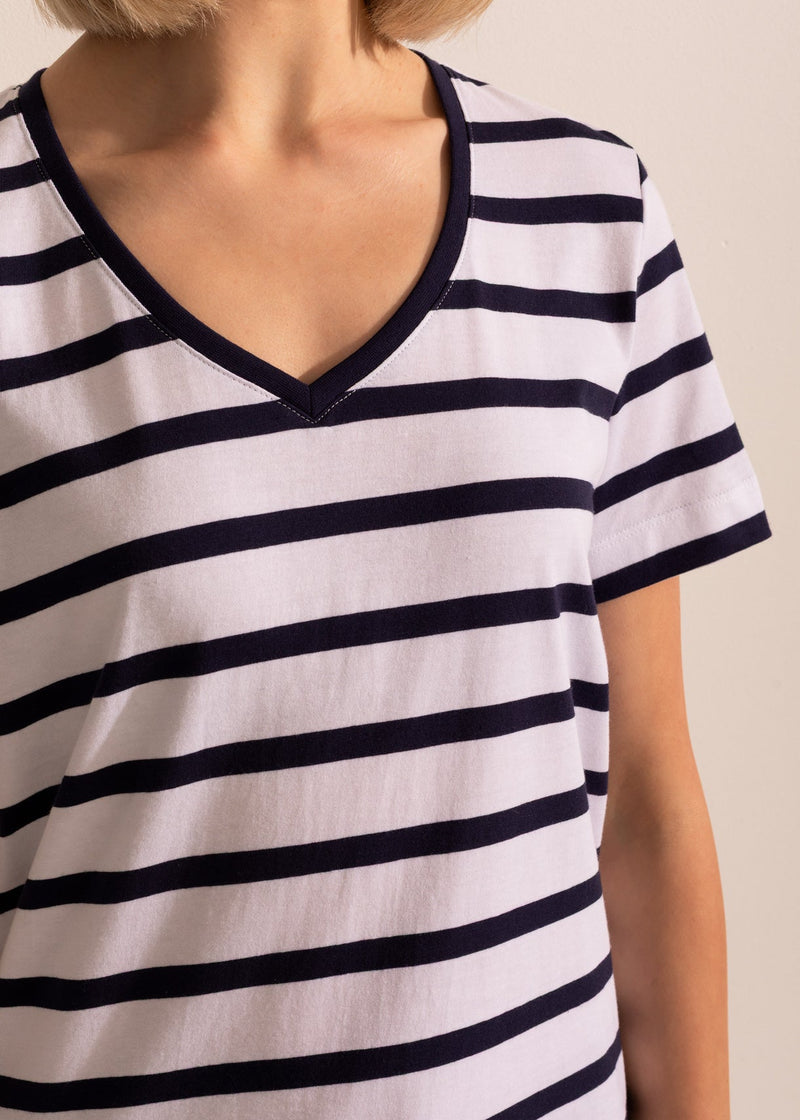 Tricou Damă Simple Stripe