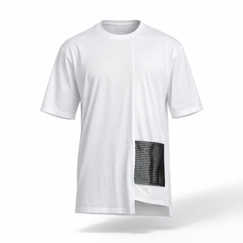 Tricou oversized  long line boyfriend CarolinaD X Asimetrix Unisex