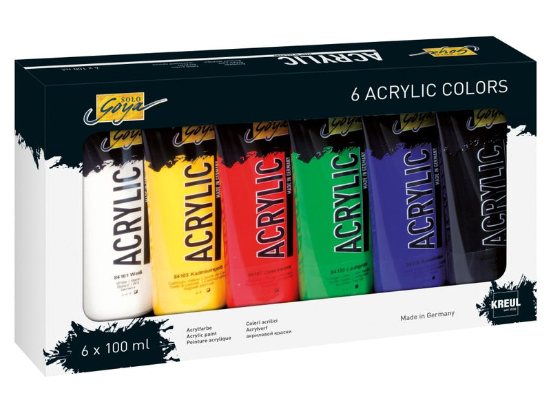 Vopsea acrilică Solo Goya 100 ml 6/set