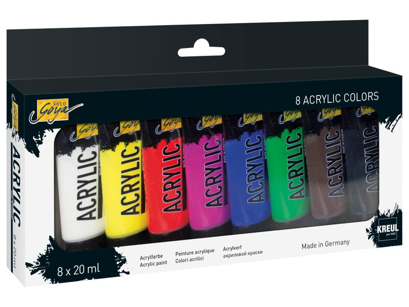 Vopsea acrilică Solo Goya 20 ml 8/set