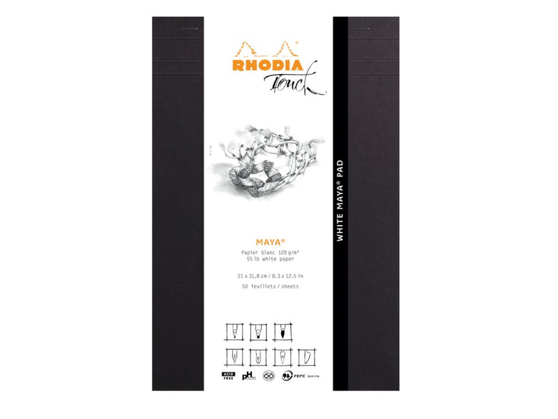 Blocnotes capsat, grafic, A4+ (21 x 31,8 cm), 50 file, portrait Rhodia Touch Layout