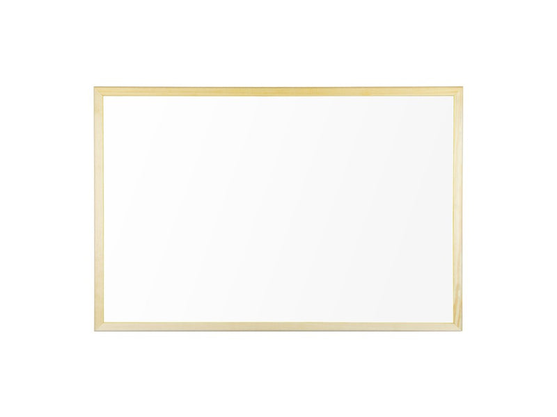 Whiteboard nemagnetic cu ramă lemn 60 x 40 cm Bi-Silque 2997